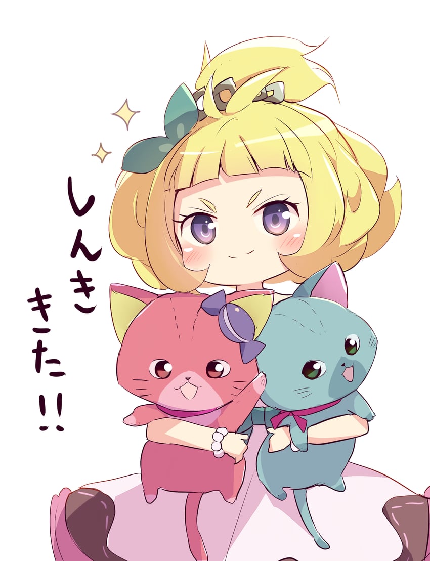 madolche petingcessoeur and madolche mini meowcaroons (yu-gi-oh!) drawn by kanzakietc