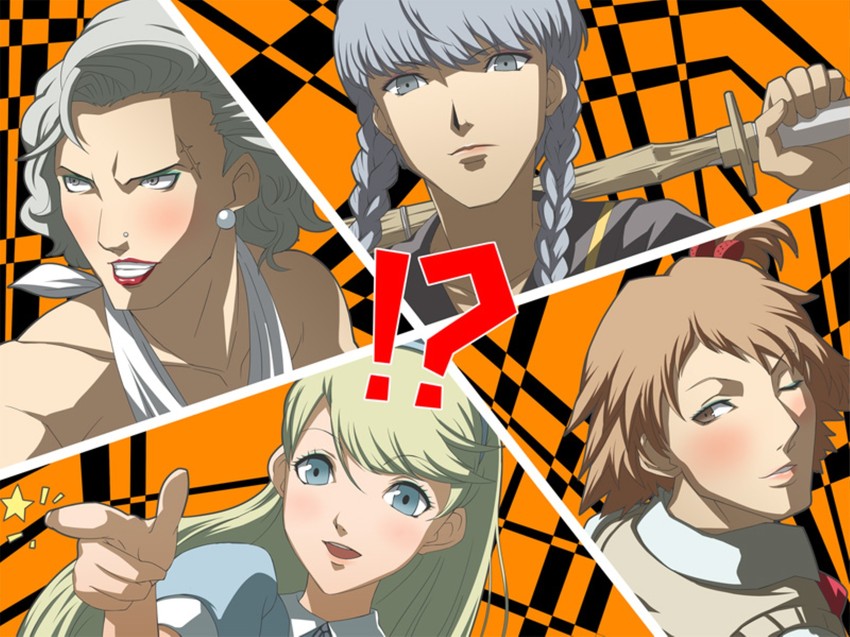 narukami yu, hanamura yousuke, tatsumi kanji, and kuma (persona and 1 more)