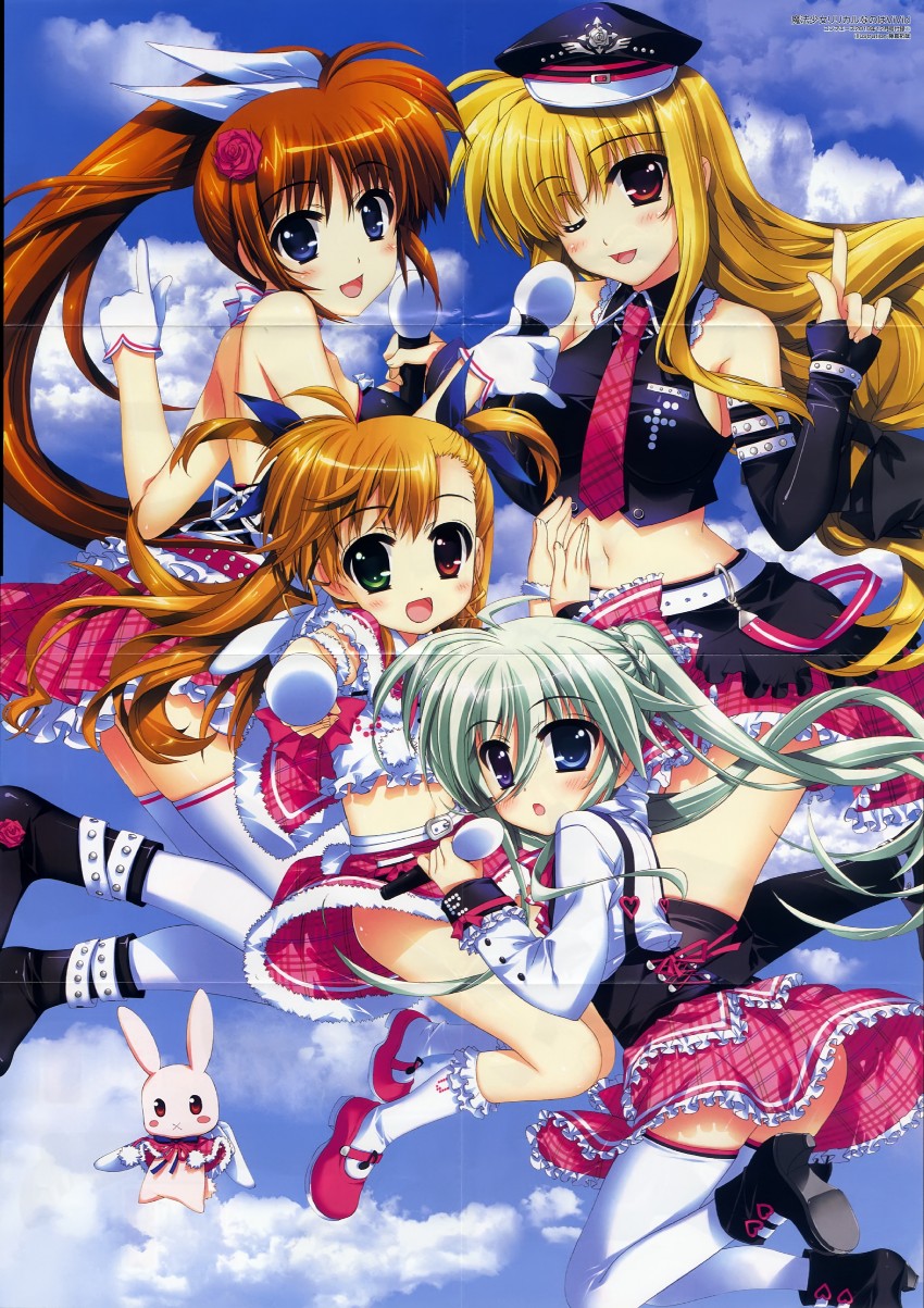 fate testarossa, takamachi nanoha, vivio, einhard stratos, and sacred heart (lyrical nanoha and 1 more) drawn by fujima_takuya