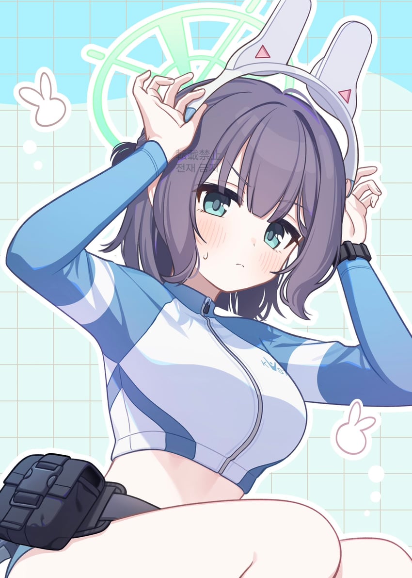 saki (blue archive and 1 more) drawn by hyakucha