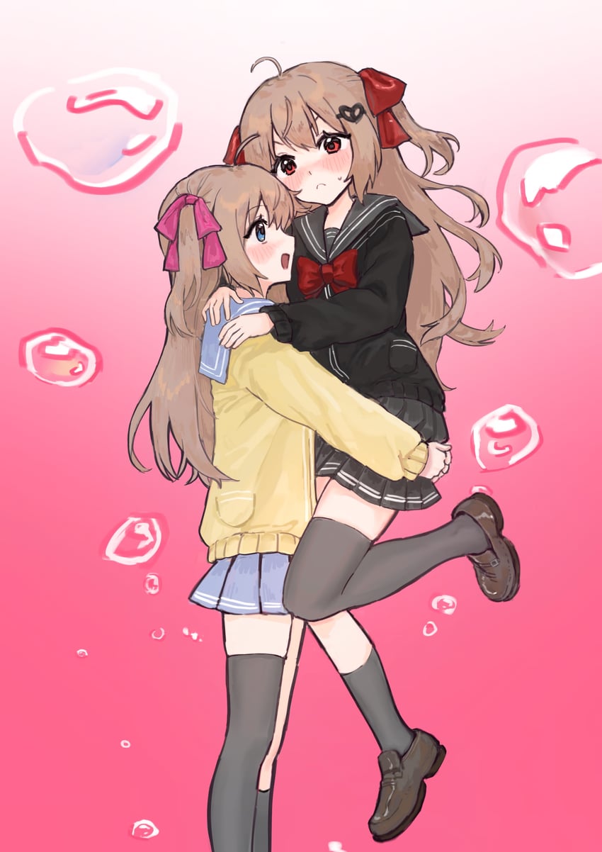 neuro-sama and evil neuro-sama (vedal ai) drawn by fiansand