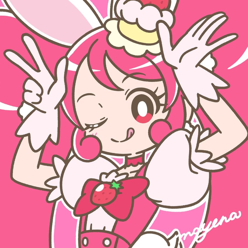 usami ichika and cure whip (precure and 1 more) drawn by mayena