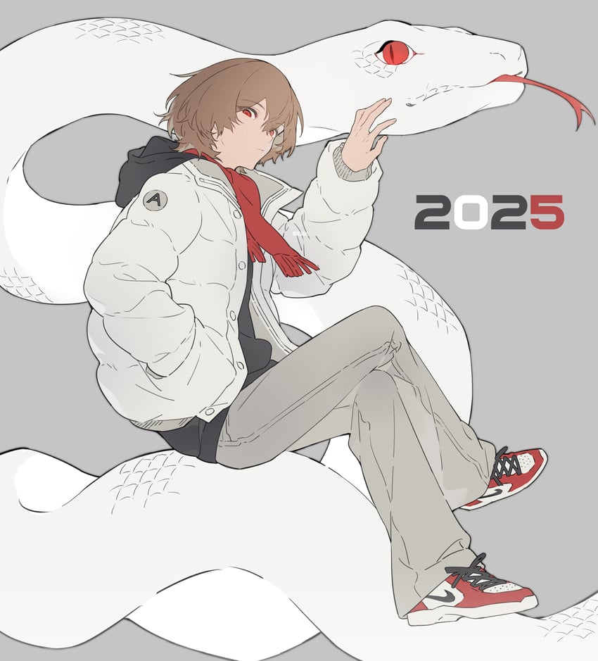 akechi gorou (persona and 1 more) drawn by anchun_(quail0503)