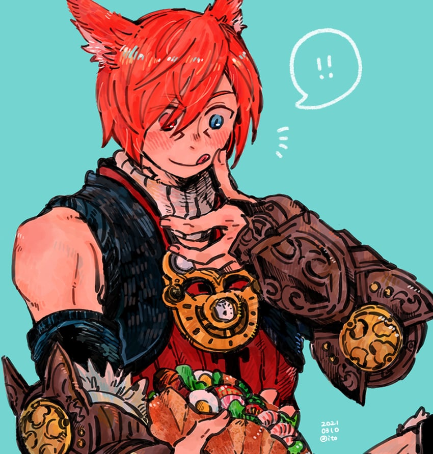 g'raha tia (final fantasy and 1 more) drawn by itowo_(itowc)