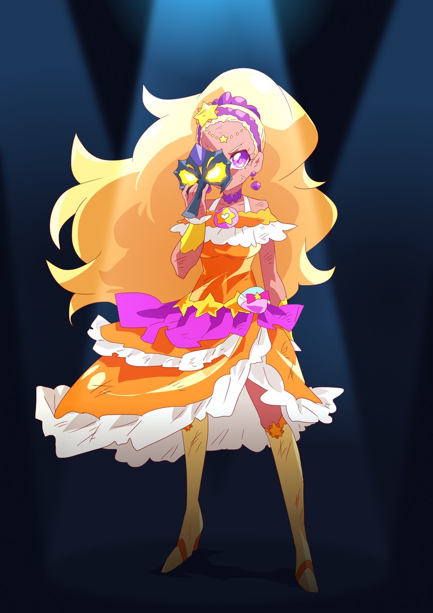amamiya elena and cure soleil (precure and 1 more) drawn by otokamu