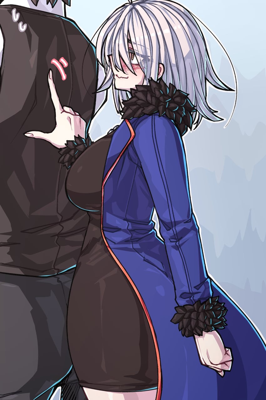 fujimaru ritsuka and jeanne d'arc alter (fate and 1 more) drawn by ishibori_eregomos