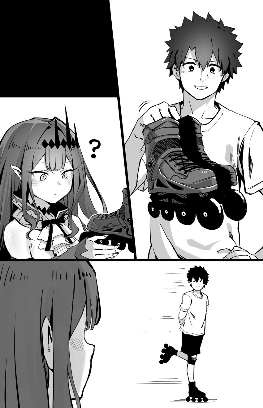 fujimaru ritsuka and baobhan sith (fate and 1 more) drawn by hirunagi