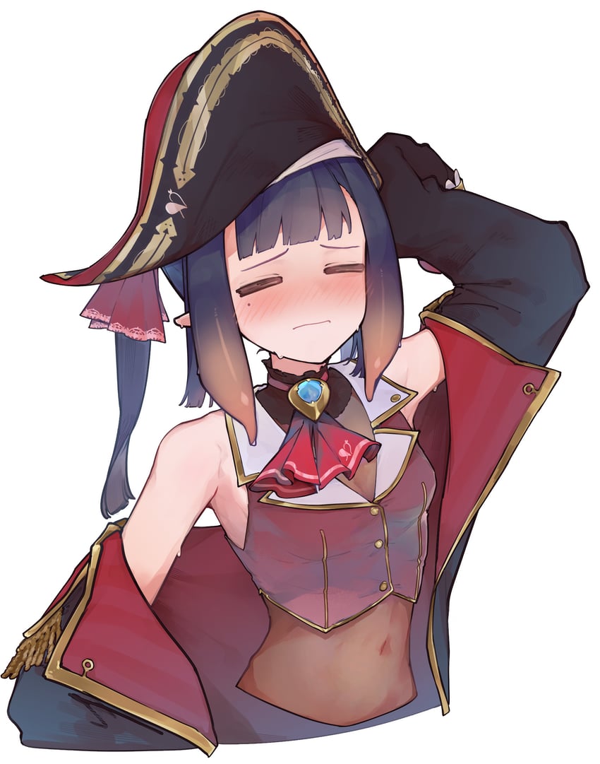 houshou marine and ninomae ina'nis (hololive and 1 more) drawn by sauce_darusungi