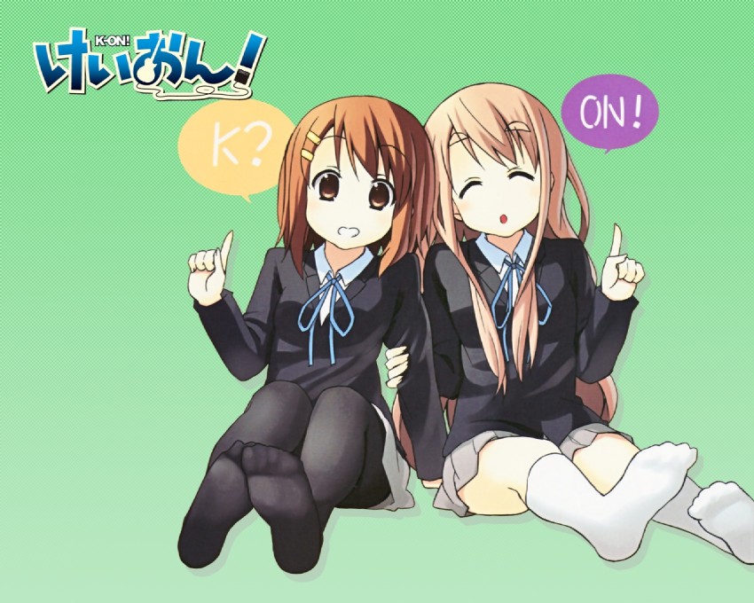 hirasawa yui and kotobuki tsumugi (k-on!) drawn by kakifly