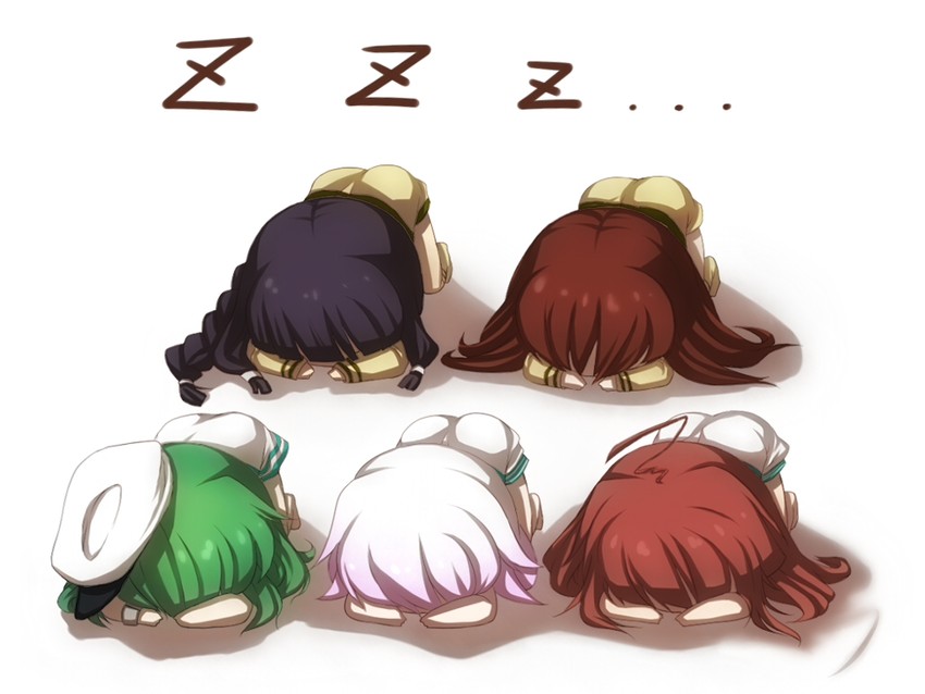 kitakami, ooi, kiso, kuma, and tama (kantai collection) drawn by gakushimaya