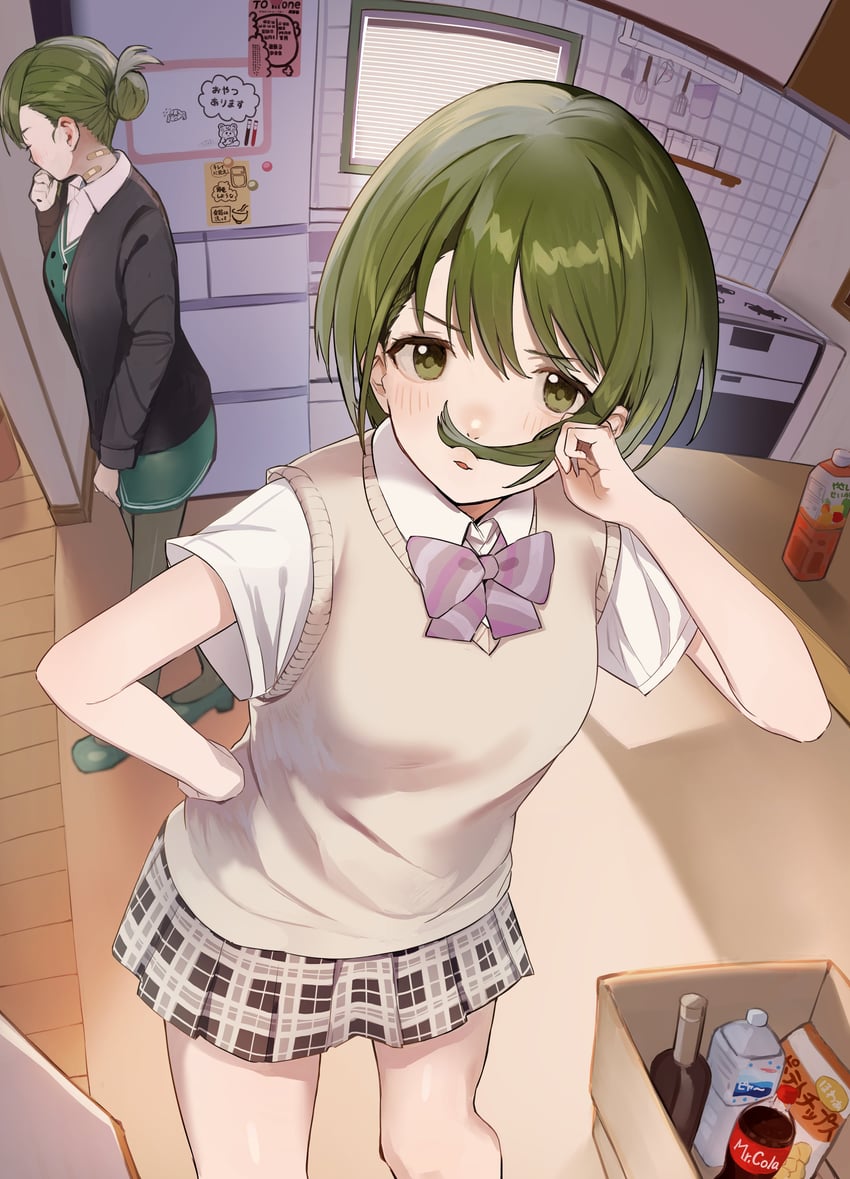 nanakusa nichika and nanakusa hazuki (idolmaster and 1 more) drawn by uouokuma