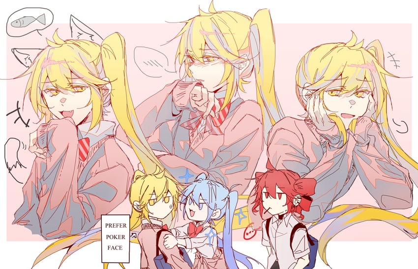 hatsune miku, kasane teto, and akita neru (vocaloid and 2 more) drawn by adinda_dpr