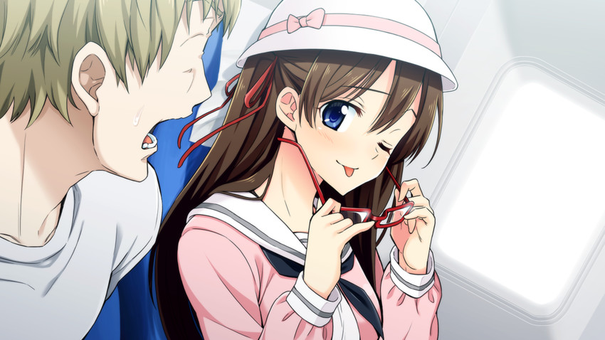 misaki makoto and protagonist (go! go! nippon! and 1 more) drawn by fujimaru_(bluebrand)