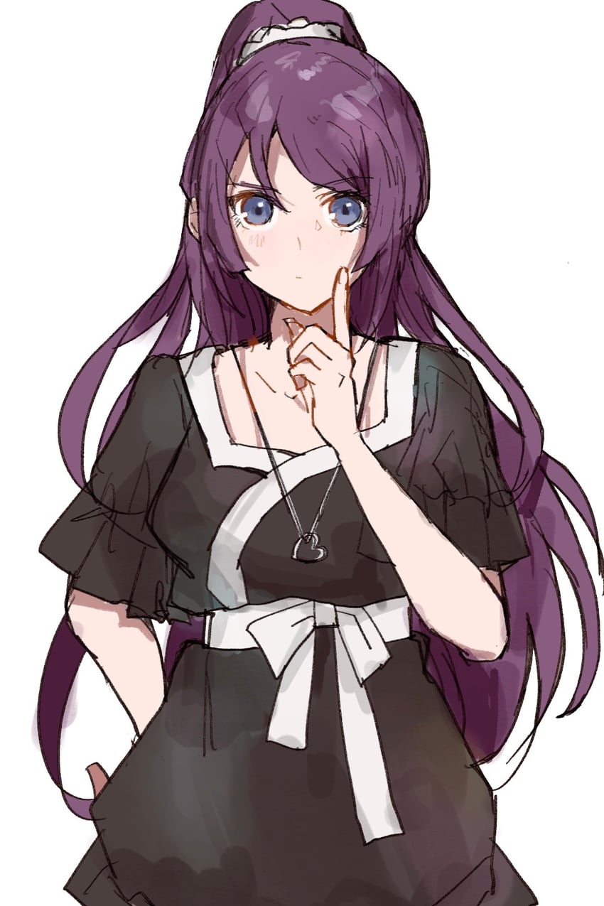 senjougahara hitagi (monogatari and 1 more) drawn by valhalla0707