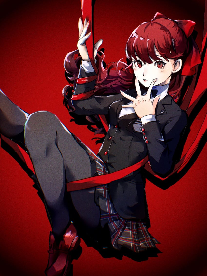 yoshizawa kasumi (persona and 2 more) drawn by 4me3ba_niku