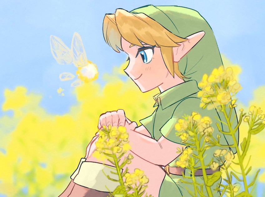 link, young link, and tatl (the legend of zelda and 1 more) drawn by yamori_(yamoooon21)