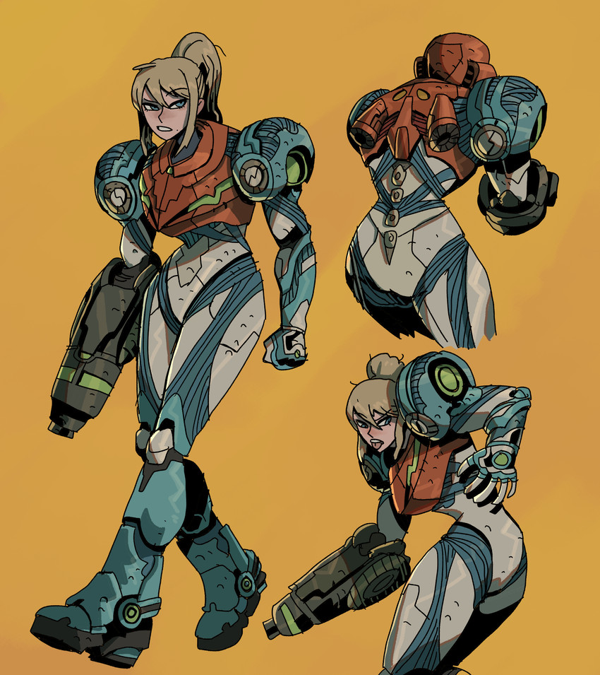 samus aran (metroid and 1 more) drawn by ho-uja