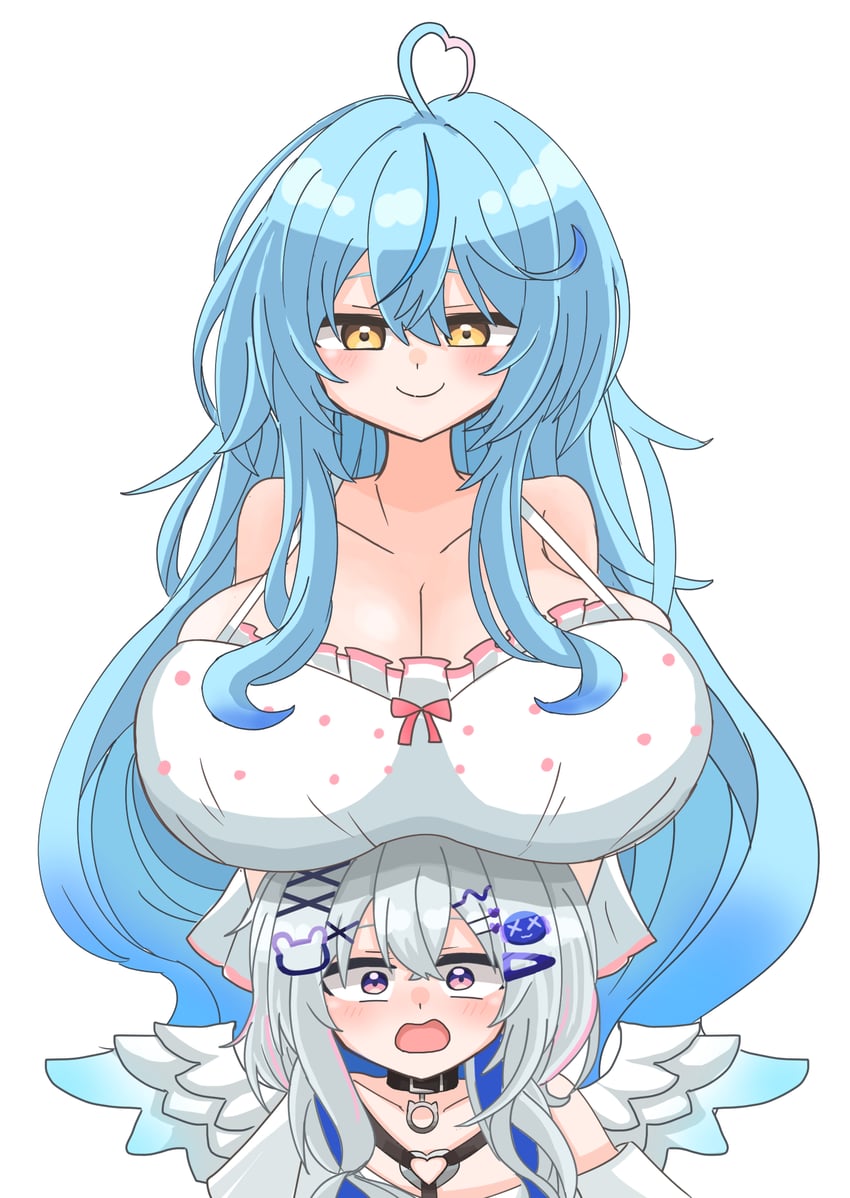 amane kanata and yukihana lamy (hololive) drawn by scarlet_(scarlet753315)