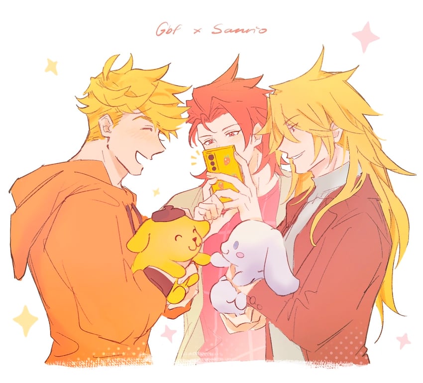 cinnamoroll, vane, pompompurin, percival, and aglovale (granblue fantasy and 2 more) drawn by shadow_skg