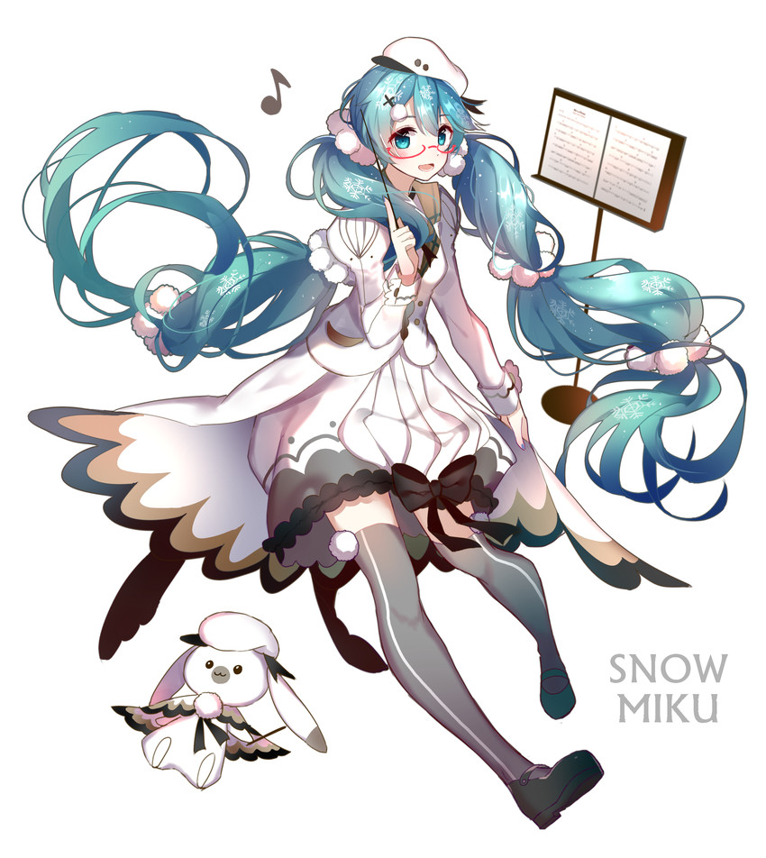 hatsune miku, yuki miku, and rabbit yukine (vocaloid) drawn by akira_(ying)