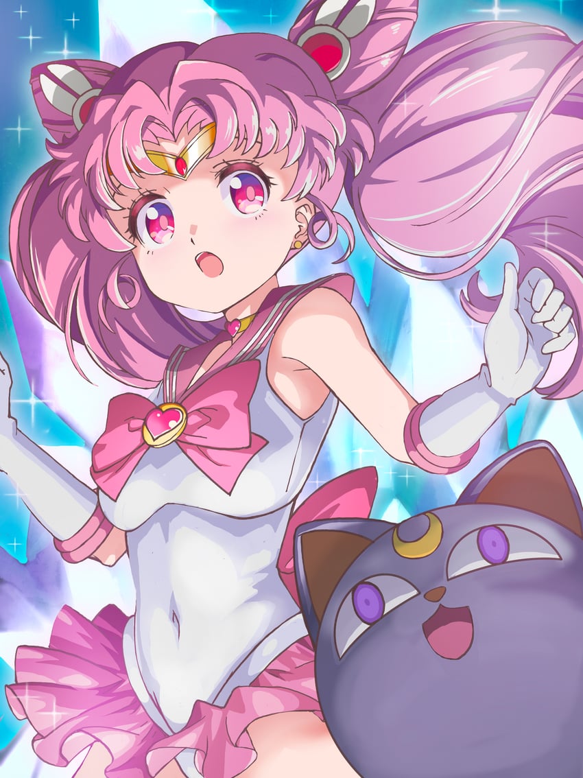 chibi usa, sailor chibi moon, and luna-p (bishoujo senshi sailor moon and 2 more) drawn by oota_satoshi_(miux)