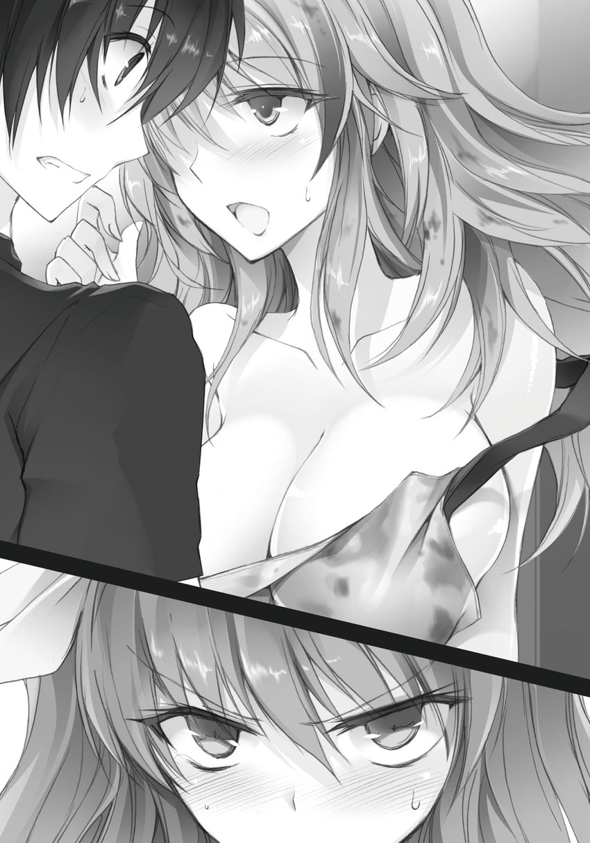 stella vermillion, kurogane ikki, and sara bloodlily (rakudai kishi no cavalry) drawn by won_(az_hybrid)