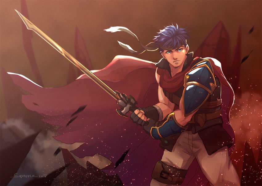 ike (fire emblem and 1 more) drawn by squaffle