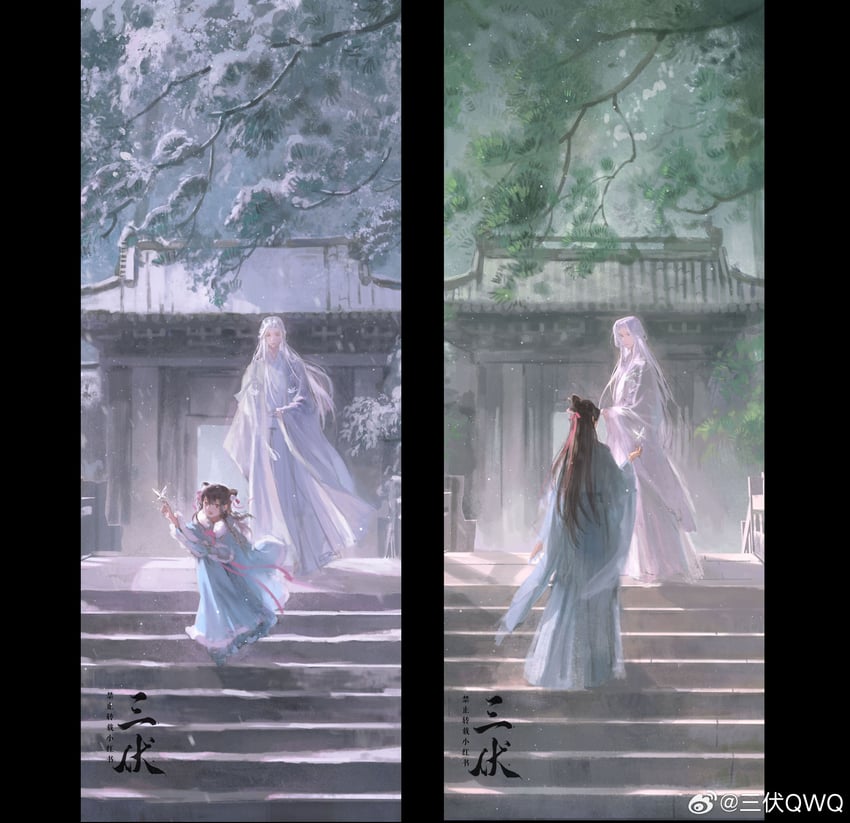 guanglingwang and zuo ci (code: kite) drawn by sanfu_qwq