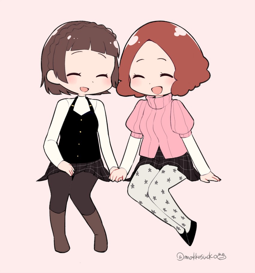 niijima makoto and okumura haru (persona and 1 more) drawn by do_m_kaeru
