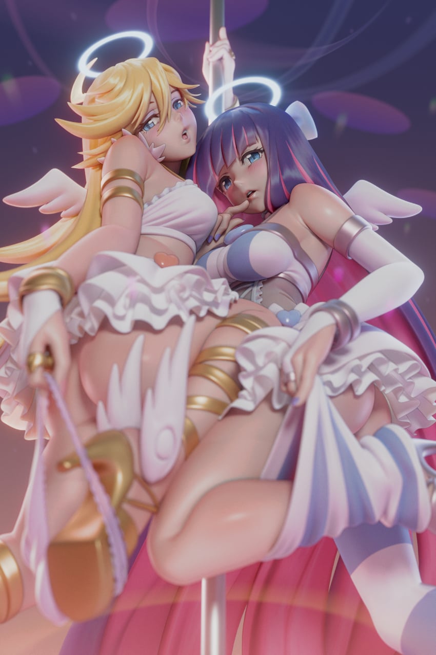 stocking and panty (panty & stocking with garterbelt) drawn by ucupumar
