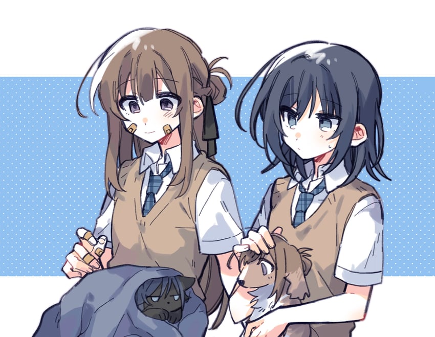 miyagi shiori and sendai hazuki (shuuniichido classmate wo kau hanashi)