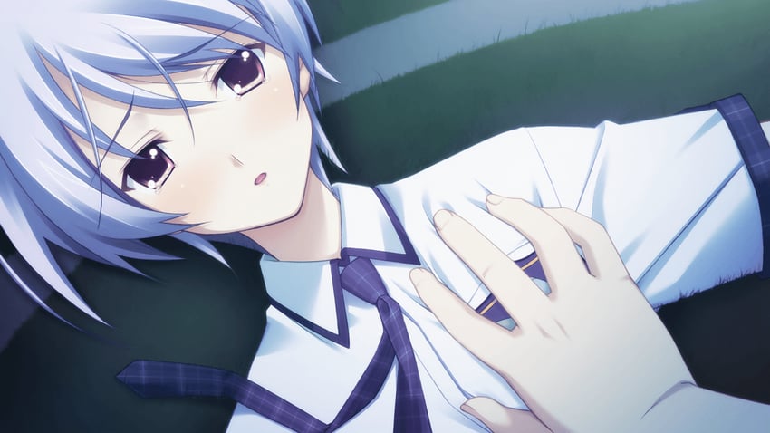 nishijou takumi and kishimoto ayase (chaos;head and 1 more) drawn by matsuo_yukihiro