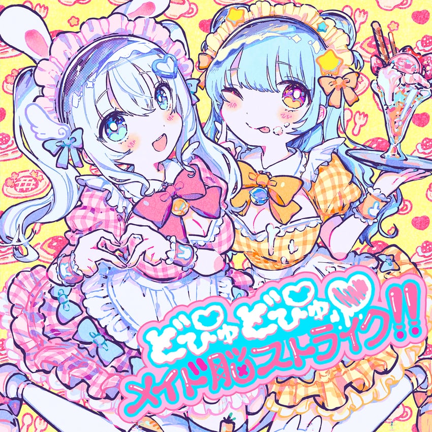 tenshi nano and hoshino supika (masquerade channel) drawn by kiato
