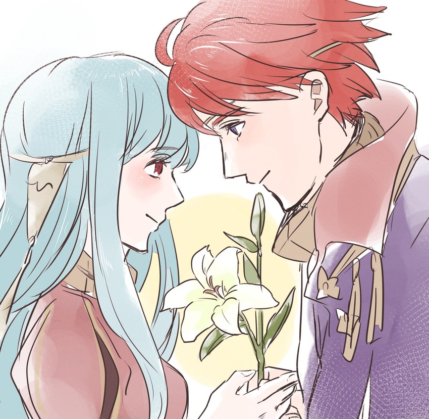 ninian and eliwood (fire emblem and 2 more) drawn by hoshigaki_(hsa16g)