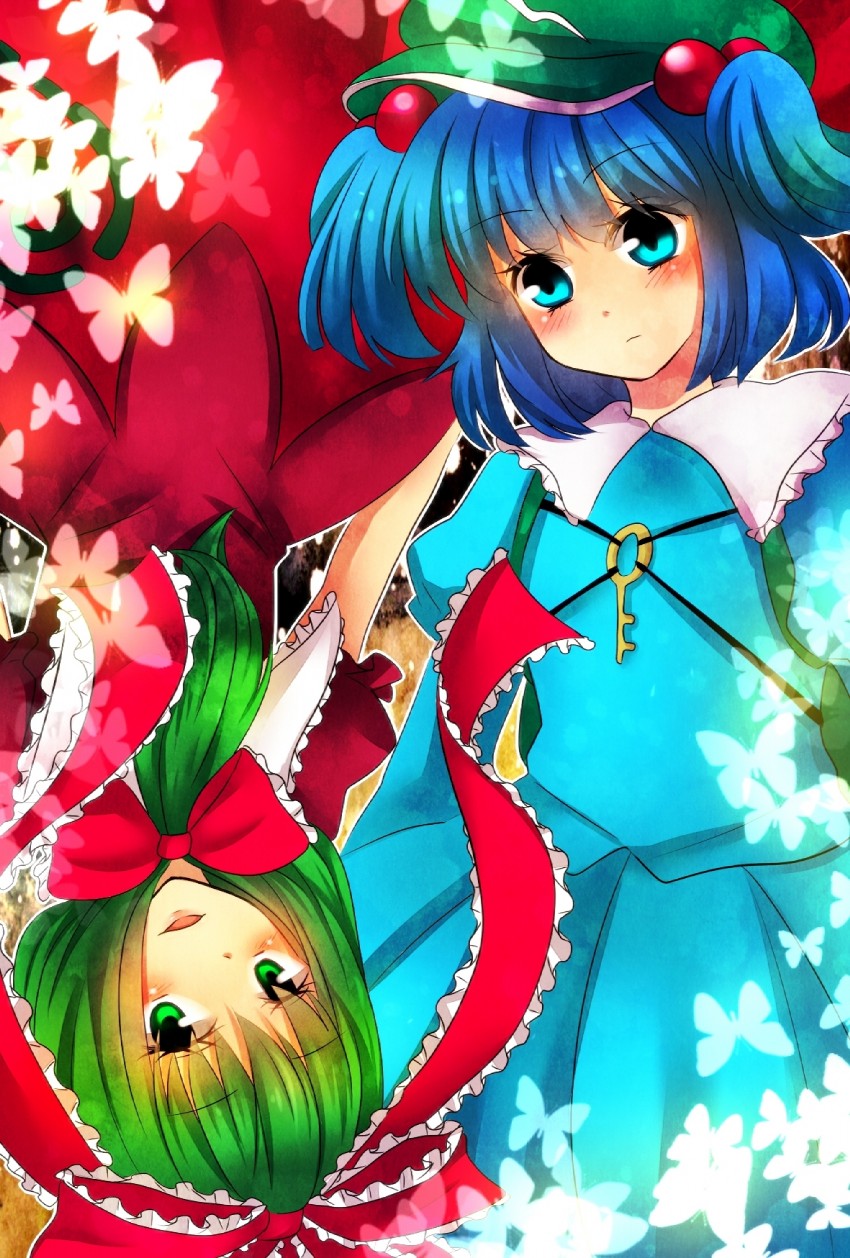 kawashiro nitori and kagiyama hina (touhou) drawn by oimooochan