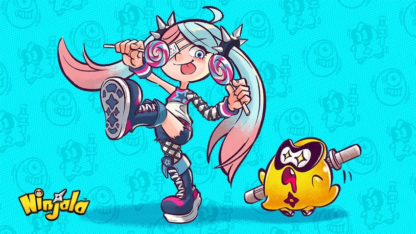 gumchi and lucy (ninjala and 1 more) drawn by rianti-wong
