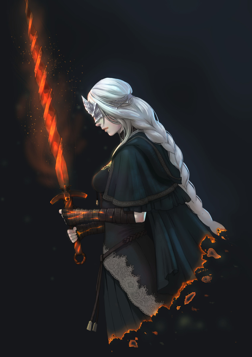 fire keeper (dark souls and 1 more) drawn by chuxin_de_mao