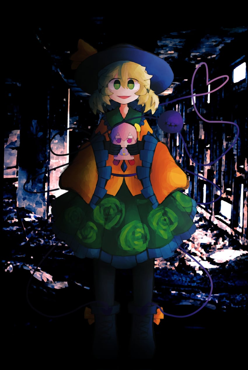 komeiji koishi and komeiji satori (touhou) drawn by iesonatana