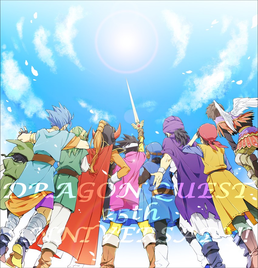 roto, prince of lorasia, and hero (dragon quest and 9 more) drawn by rim1010