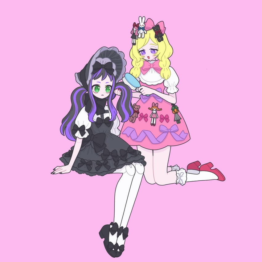 takanashi otoha and suzuno ito (pretty series and 2 more) drawn by nyaasechan