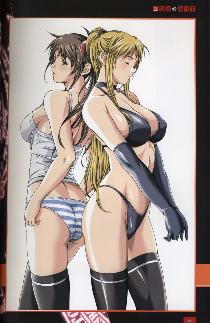 imari kurumi and saeki kaori (bible black) drawn by sei_shoujo