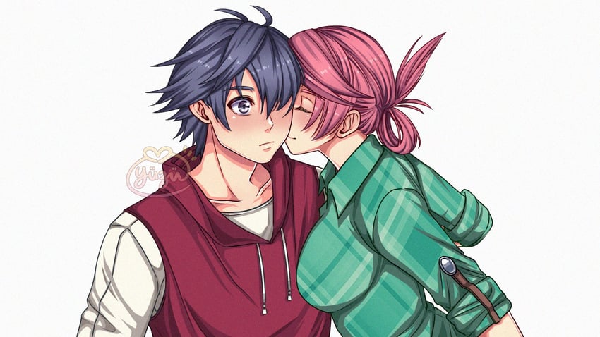 rean schwarzer and sara valestein (eiyuu densetsu and 1 more) drawn by yuzukiyo