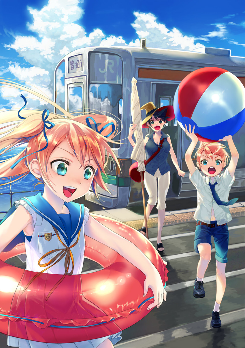 van, tear, and ryouko (gendai majo zukan) drawn by isaki_uta