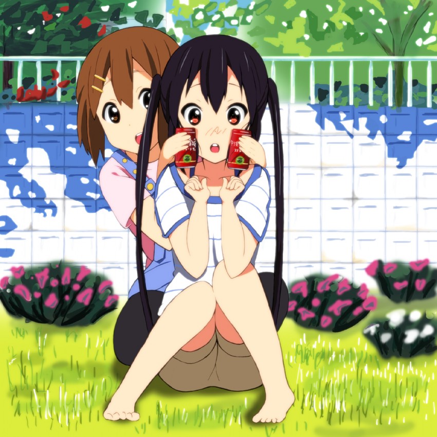 nakano azusa and hirasawa yui (k-on!) drawn by kaiman
