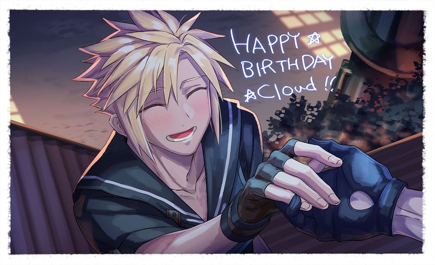 cloud strife and vincent valentine (final fantasy and 2 more) drawn by 1782seta