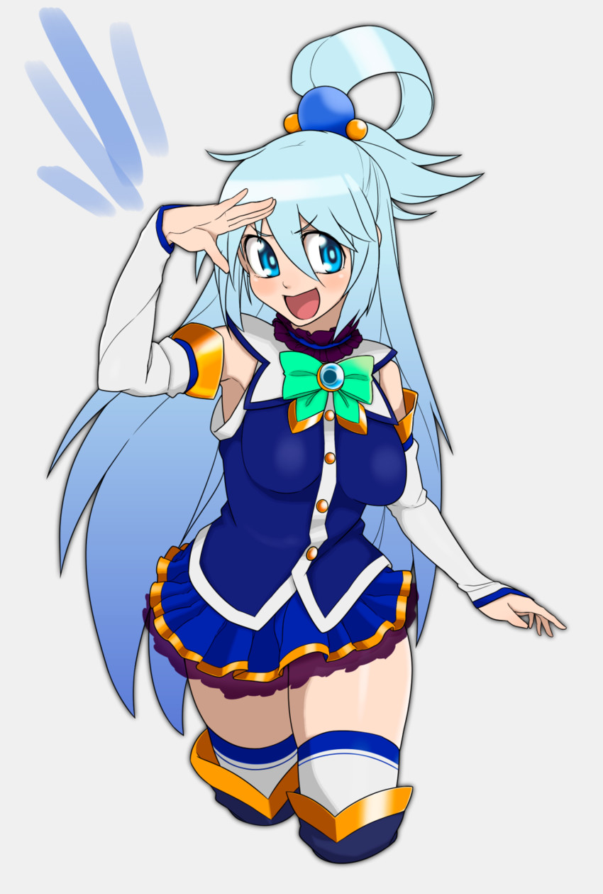 aqua (kono subarashii sekai ni shukufuku wo!) drawn by okunin