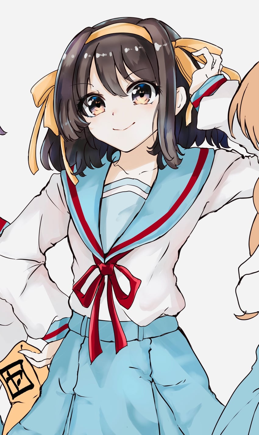 suzumiya haruhi and asahina mikuru (suzumiya haruhi no yuuutsu) drawn by sasai_tuki