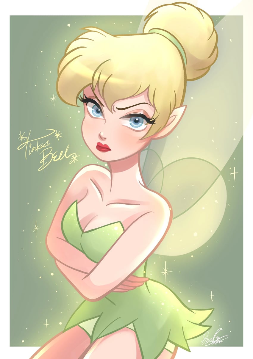 tinker bell (walt disney's peter pan) drawn by moko_eaka