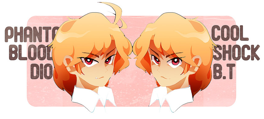 dio brando and bt (jojo no kimyou na bouken and 2 more) drawn by inoueeen