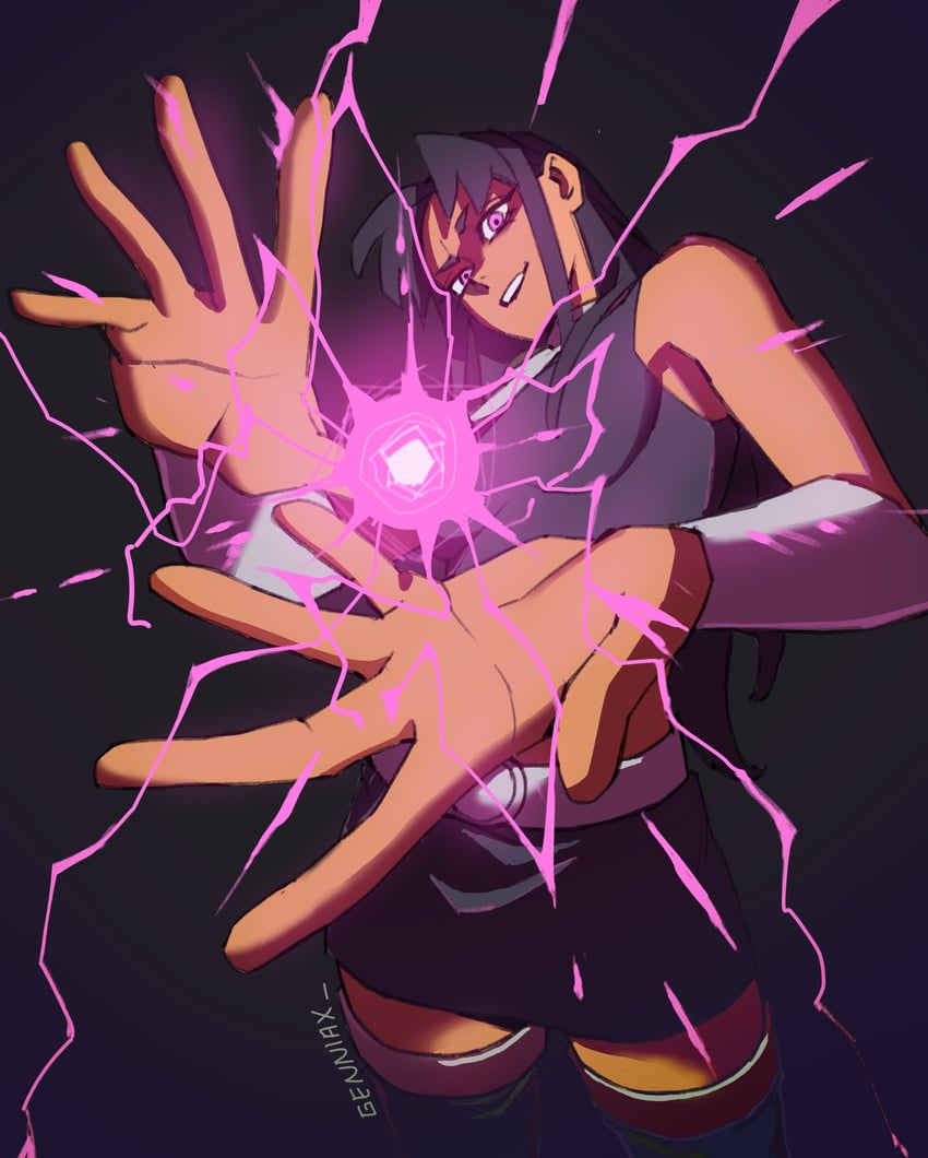 blackfire (dc comics and 1 more) drawn by genniax